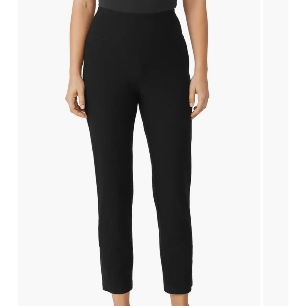 Eileen fisher High Waist Slim Ankle‎ Pants Black S/P New With Tags